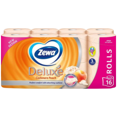 Zewa Deluxe Cashmere Peach 3vrstvý toaletný papier, 16 rolí