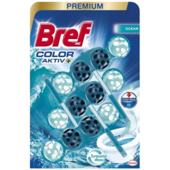 Bref Turquoise Aktiv Ocean WC blok v kuličkách 3 x 50 g