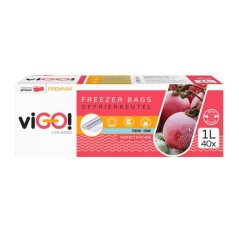 viGO! Vrecká do mrazničky 1l 40 ks