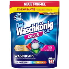 WaschKönig kapsle na praní Active Proteine 5v1 Color 32ks