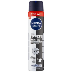 Nivea Men Black & White Invisible Original antiperspirant ve spreji, 250 ml