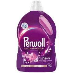 Perwoll prací gel Mega Renew Blossom 60 praní, 3000 ml