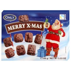 Only Milk chocolate Merry X-mas 100g