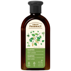 Green Pharmacy šampon proti lupům s břízou a ricinovým olejem 350 ml