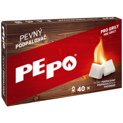 PE-PO pevný podpalovač, 40 podpalů, krabička