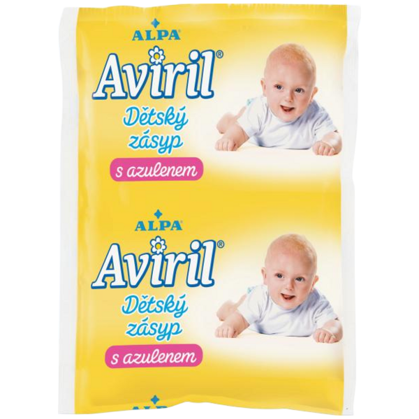 Alpa Aviril dětský zásyp s azulenem sáček, 100 g