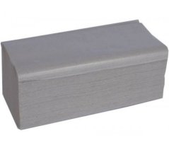 Papírové skládané ručníky Z-Z, 1.vrst., 250x230mm, šedá, balení 4000 ručníků