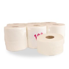 JUMBO 240 toaletný papier 2-vrstvový biely 6x160m