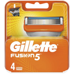 Gillette Fusion, náhradní hlavice, balení 4 kusy