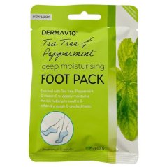 Derma V10 Tea Tree hydratační maska na nohy