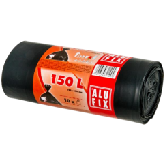 Alufix pytle na odpad, 34 µ, 78 × 105 cm, 150 l, 10 ks