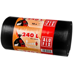 Alufix silné vrecia na odpad, 35 µ, 100 × 125 cm, 240 l, 10 ks
