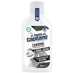 Pasta del Capitano ústní voda - s rostlinným uhlím - 400ml