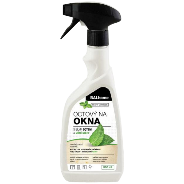 BALhome octový čistič na okna 500 ml, rozprašovač BALhome octový čistič na okna 500 ml, rozprašovač