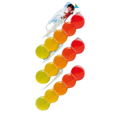 Dr. Devil WC Bicolor 5ball lemon fresh závěsný WC blok, 3× 35 g