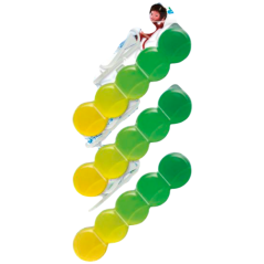 Dr. Devil WC Bicolor 5ball natur fresh závěsný WC blok, 3× 35 g