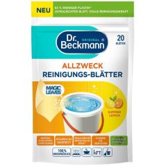Dr.Beckmann Magic 100% rozpustné papieriky na prípravu univerzálneho čistiaceho roztoku Lemon 20ks