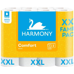 Harmony Comfort XXL 2vrstvý toaletný papier, 24 rolí, 18,2 m rola