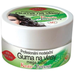 Bione Cosmetics Profesionální guma na vlasy mega tužící PANTHENOL + KERATIN 150 ml