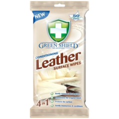 Milene Green Shield vlhčené utierky na kožu a koženku, 50 ks