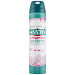 Sanytol dezinfekčný osviežovač vzduchu na povrchy a textil, kvety, 300 ml