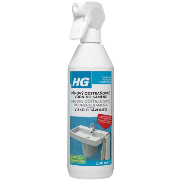 HG pěnový odstraňovač vodního kamene, 500 ml