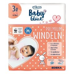 Elkos Detské plienky č.3 Midi 5-9kg 46ks