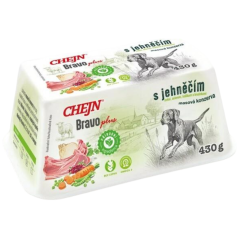 Chejn Bravo Plus vanička pre psov jahňacie, 430 g