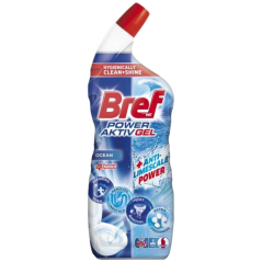 Bref WC gel Power Aktiv Gel Ocean s osvěžovačem, 700 ml