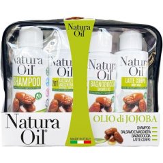 Natura Oil Telová darčeková sada s certifikovaným jojobovým olejom 4x100ml