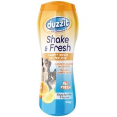 Duzzit Shake&Fresh Vonný prášok na koberce Pet fresh 500g