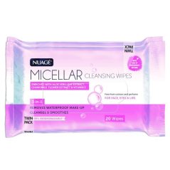 Nuage Micellar pleťové čistiace obrúsky 3in1 2x20ks