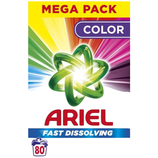 Ariel prací prášek Color 80 praní, 4,4 kg Ariel prací prášek Color 80 praní, 4,4 kg
