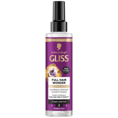 Schwarzkopf Gliss Full Hair Wonder bezoplachový kondicionér s kofeinem pro křehké, slabé vlasy 200ml