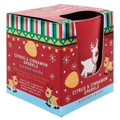 PanAroma Vianočná vonná sviečka CITRUS & CINNAMON 100g