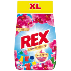 REX prací prášek Aromatherapy Orchid Color 45 praní, 2,475kg