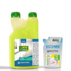 SUCITESA ECOMIX PURE LEMON FLOOR, na podlahy, balení 12x100ml sáček + lahev