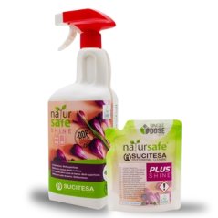 SUCITESA NATURSAFE SHINE FOAM sanitární zařízení,květinová vůně,balení 16x50ml sáček+lahev