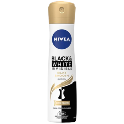 Nivea Black & White Invisible Silky Smooth antiperspirant, 150 ml