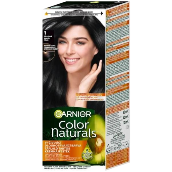 Garnier Color Naturals Ultra Černá 1 Garnier Color Naturals Ultra Černá 1