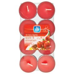 PanAroma Vonné čajové sviečky Apple & Cinnamon 16ks