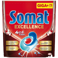 Somat tablety do myčky Excellence 4v1, 75 ks