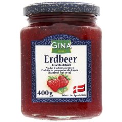 Gina jahodový džem, dánská specialita 400g