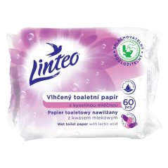 Linteo vlhčený toaletný papier Lactic Acid 60 ks