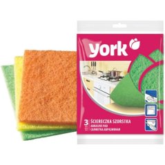 York abrazívna utierka s drsným povrchom 3 ks 13x14cm