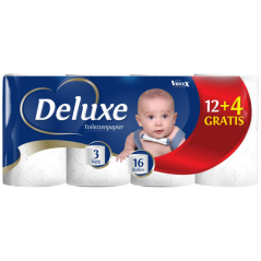 Deluxe Toaletný papier 16 rolí - 3 vrstvový