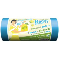 Odpadkové pytle SMP Baggy vůně citrón, 40L, 55x65cm, 15ks