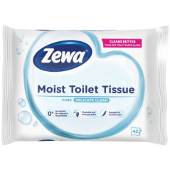 Zewa Pure Moist Toilet Tissue vlhčený toaletný papier, 42 ks