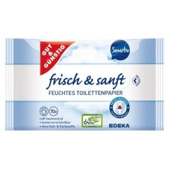 G&G Toaletní vlhčený papír - 2x70ks sensitiv