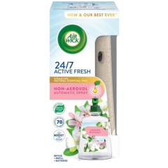 Air Wick Active Fresh automatický difuzér vodnej báze a náplň jasmínové kvety, 1+228 ml